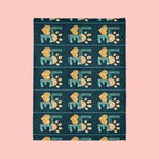 Pet Paw Love Blanket — Cozy Soft Polyester Throw for Dog & Cat Lovers