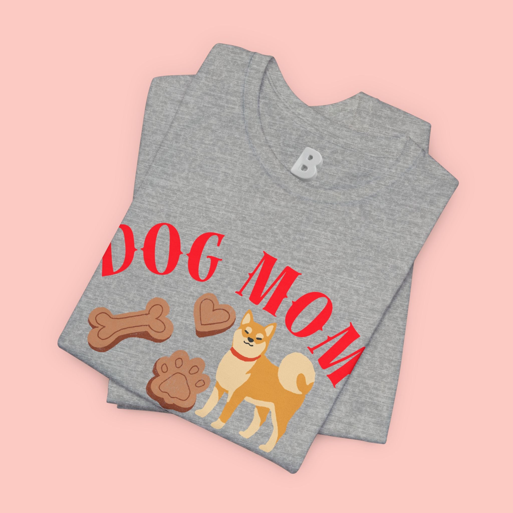 Dog Mom T-Shirt — Cute Shiba & Treats “My Dog Is My Whole World” Tee