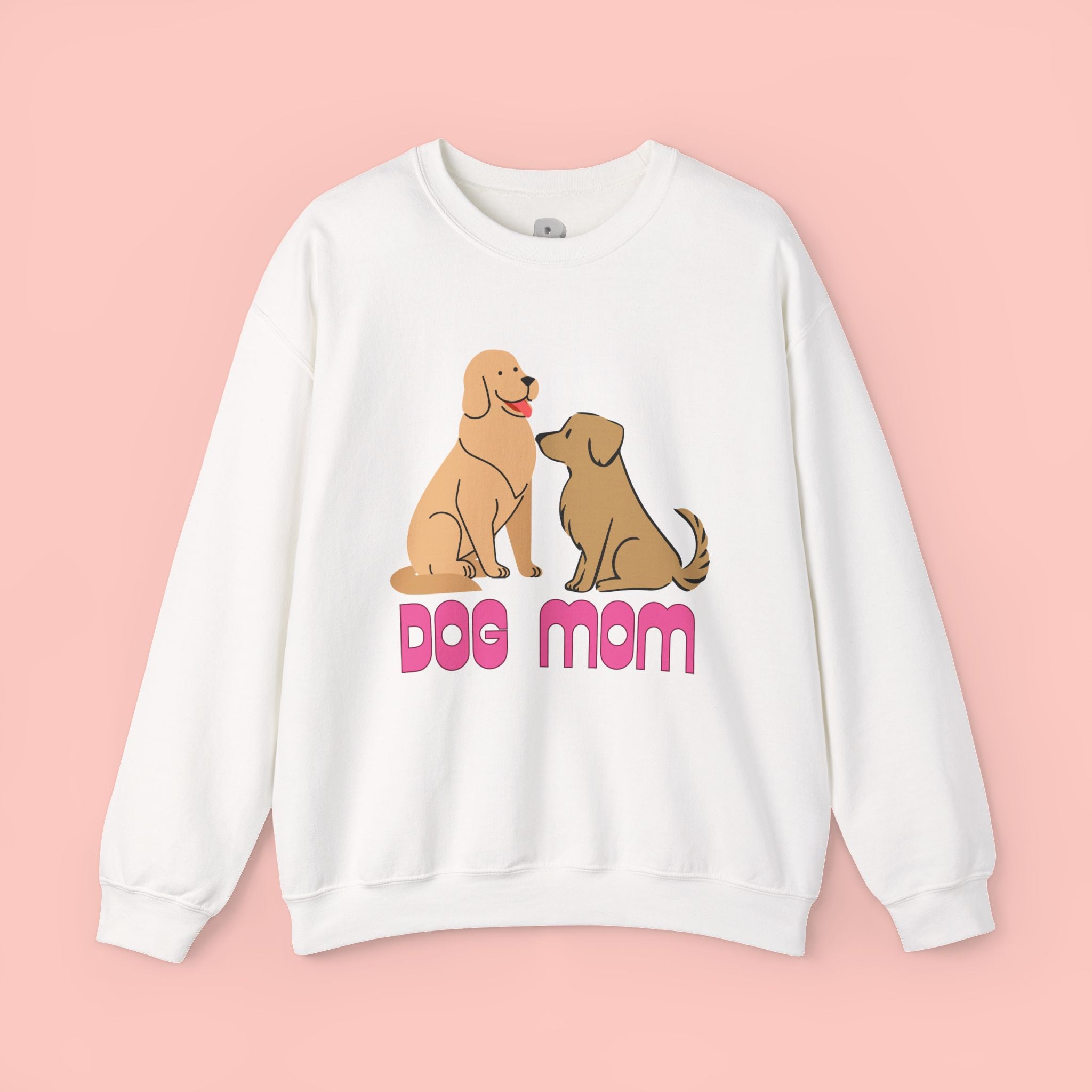 Dog Mom Sweatshirt — Cute Cartoon Dogs "Dog Mom" Crewneck
