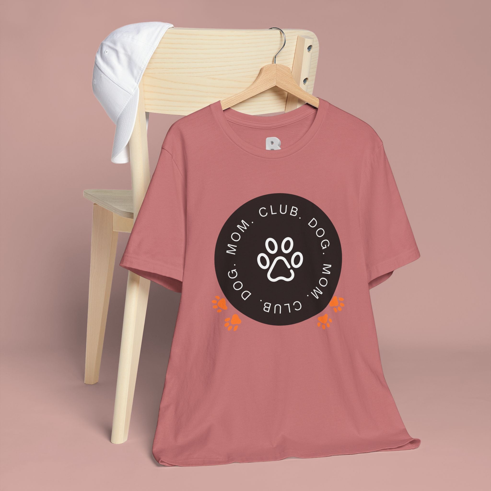 Dog Mom Club T-Shirt — Paw Print Graphic Tee for Pet Lovers