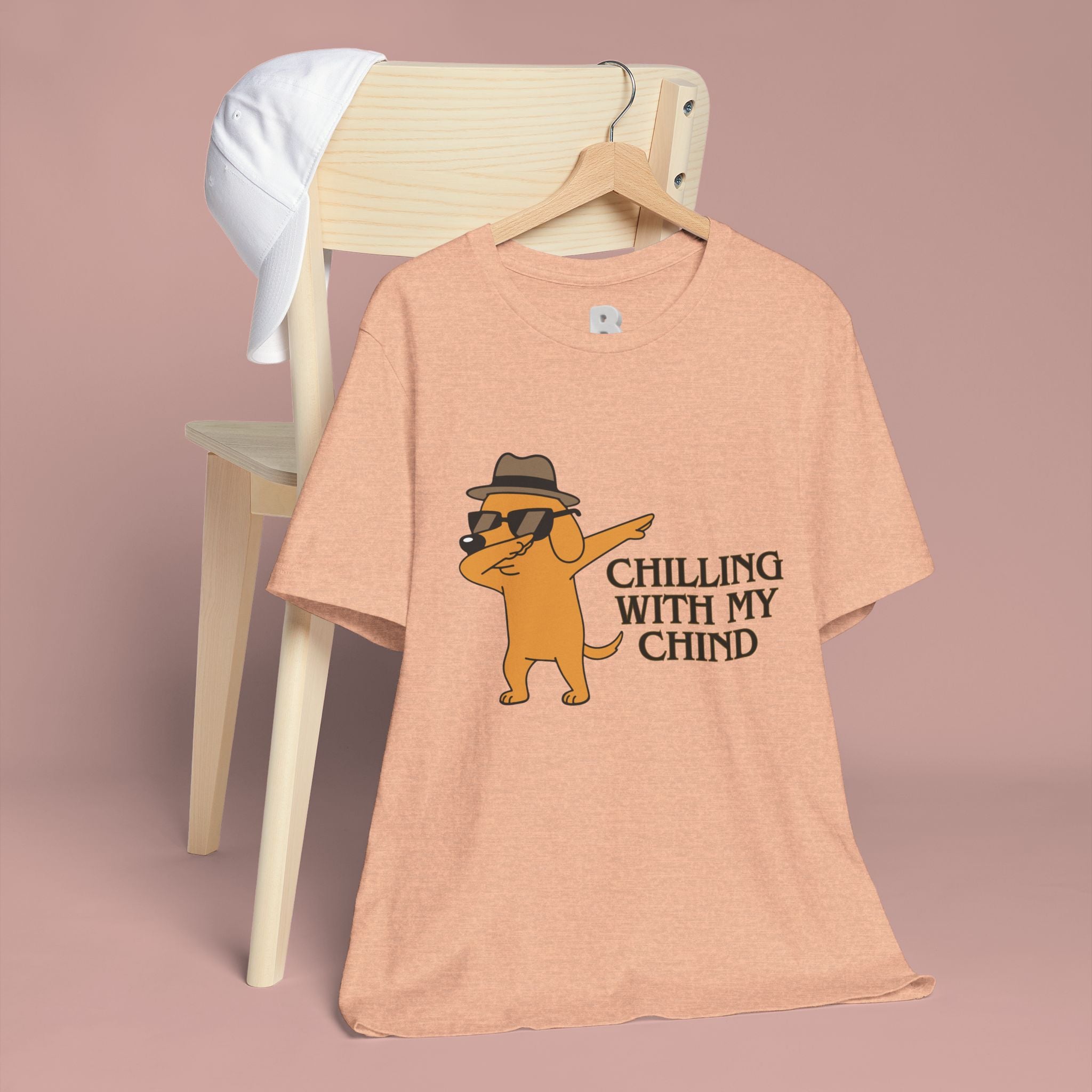 Chilling With My Chind T-Shirt — Funny Dabbing Cat Graphic Tee