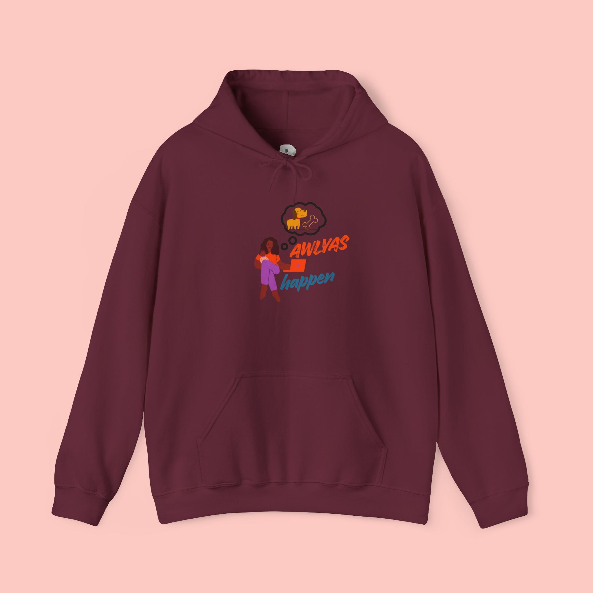 Hoodie — "Always Happen" Empowerment Graphic Hoodie