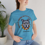 Dog Mom Tee — “Don't Mess With a Dog Mom” Graphic T‑Shirt
