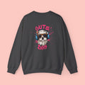 Cute Dog Crewneck Sweatshirt – Cute Dog with Headphones Graphic