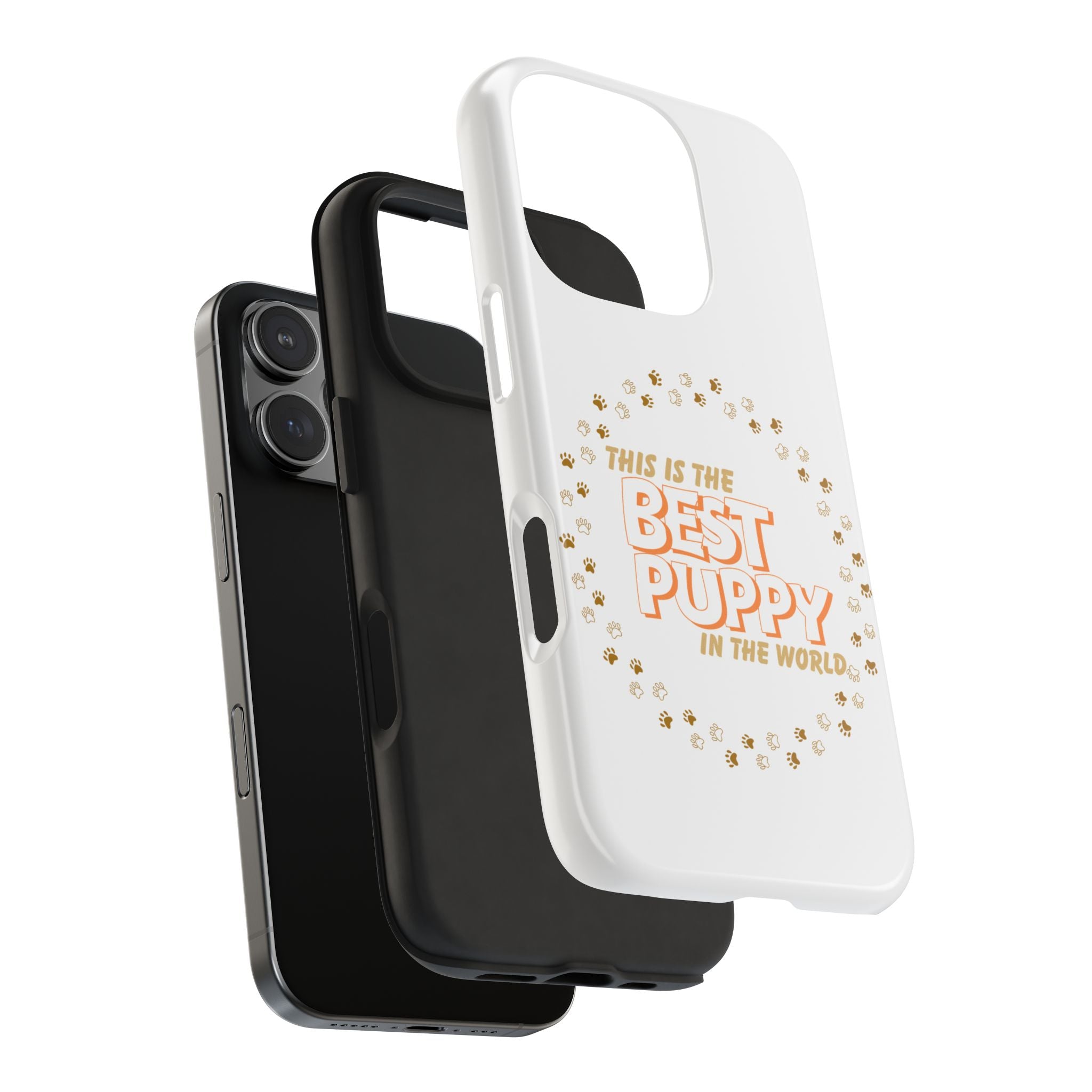 Best Puppy Phone Case — Cute Paw Print Tough Phone Case