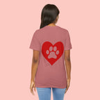 Pet Lover Heart Paw T-Shirt