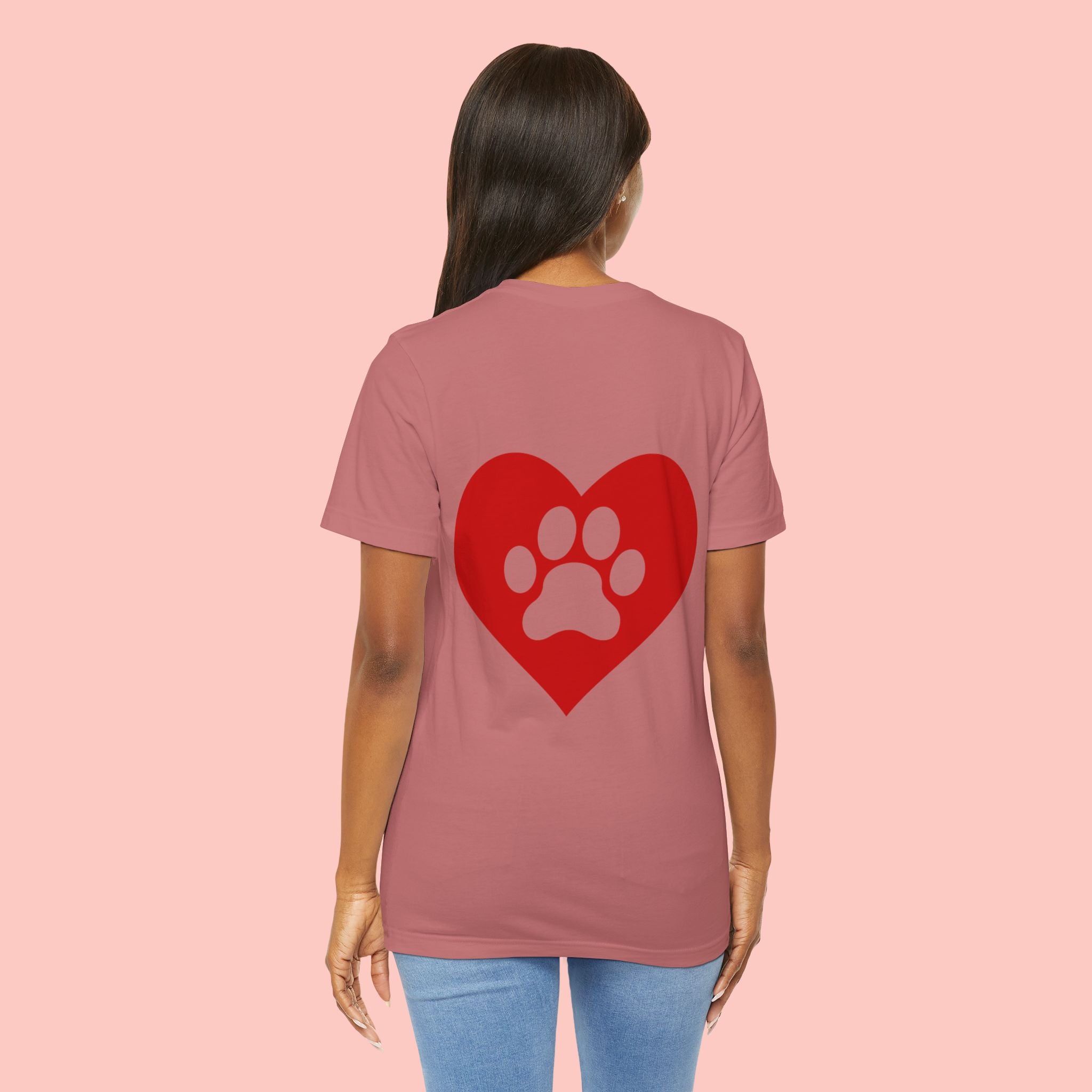 Pet Lover Heart Paw T-Shirt