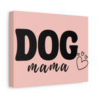Dog Mama Pink Canvas Wall Art — Heart Pet Mom Decor