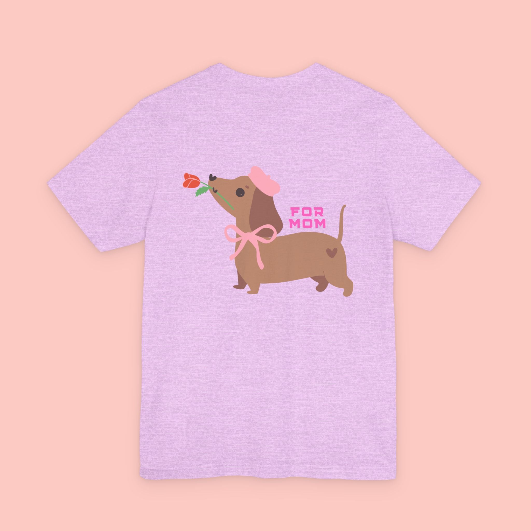 Dachshund Mother's Day Tee — 'For Mom' Cute Dog Graphic Shirt