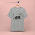 Dog Mom Love T-Shirt — "LOVE Proud Dog Mom" Heart Paw Tee