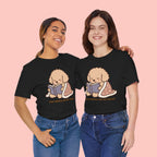 Paw Prints On My Soul T‑Shirt — Cute Reading Puppy Graphic Tee