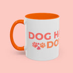 Accent Coffee Mug - "Growing Hair I Don't Care" Floral Script Coffee Mug