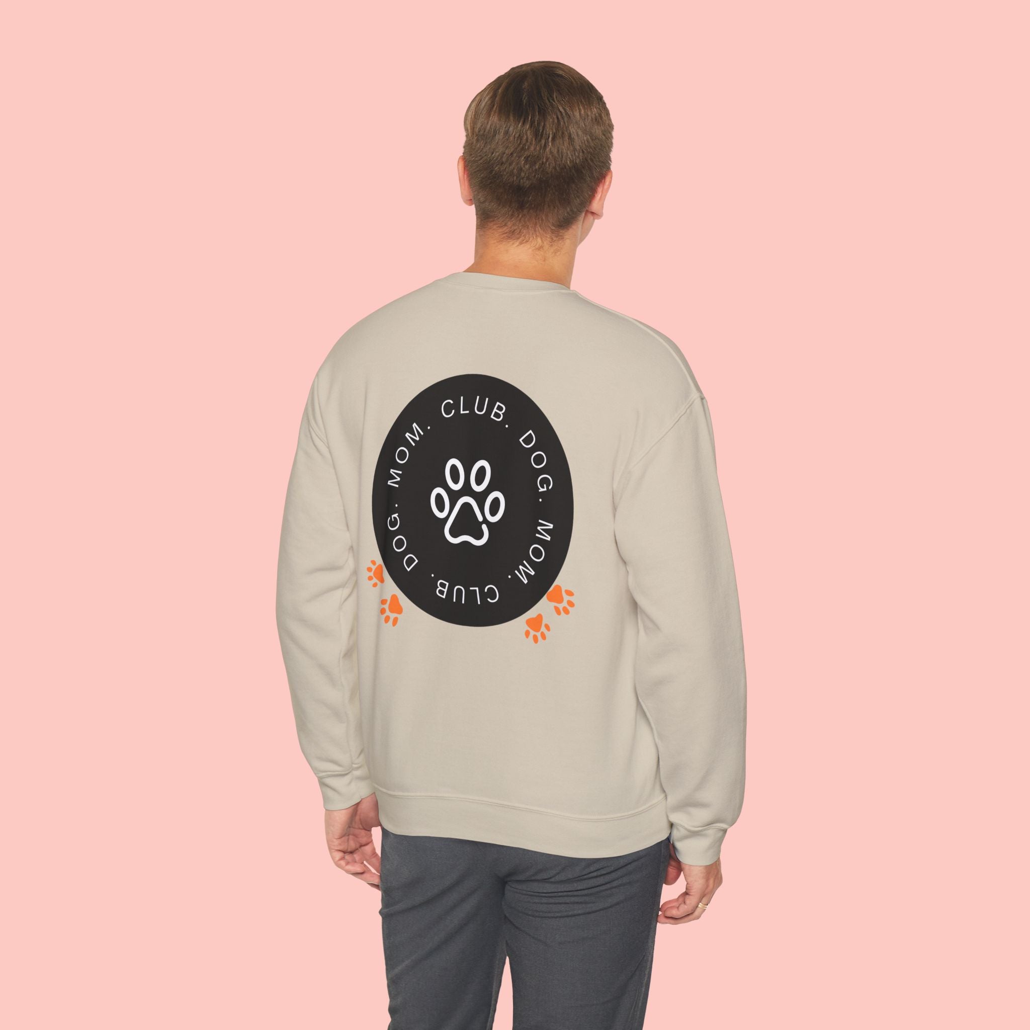 Dog Mom Club Sweatshirt — Paw Print Crewneck