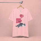 Kiss Your Dog T-Shirt — Cute Corgi with Heart Balloon Pet Lover Tee