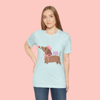 Mommy’s Dachshund Tee – Cute Dog with Rose “For Mom” Shirt