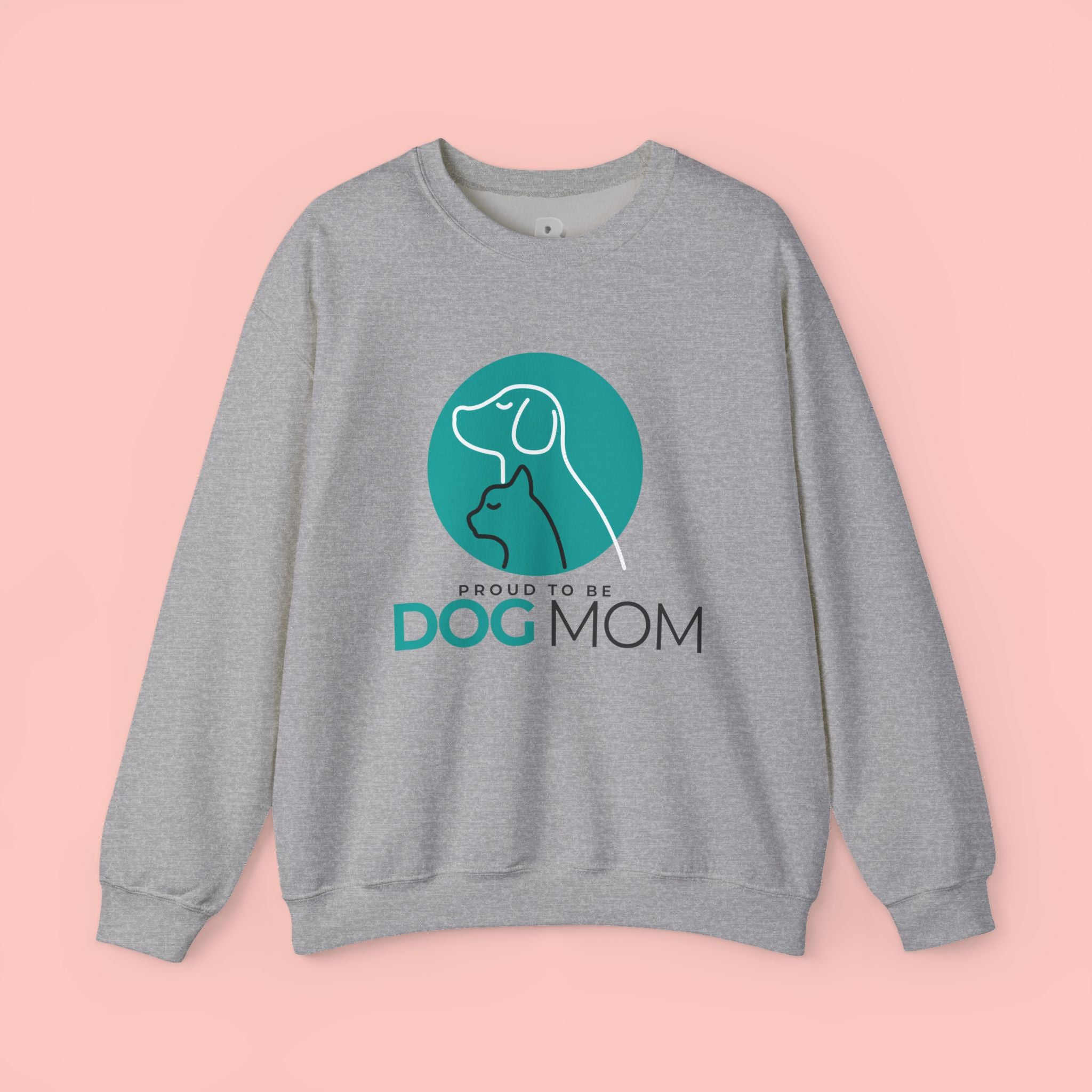 Dog Mom Crewneck Sweatshirt – Proud To Be Dog Mom Graphic Pullover