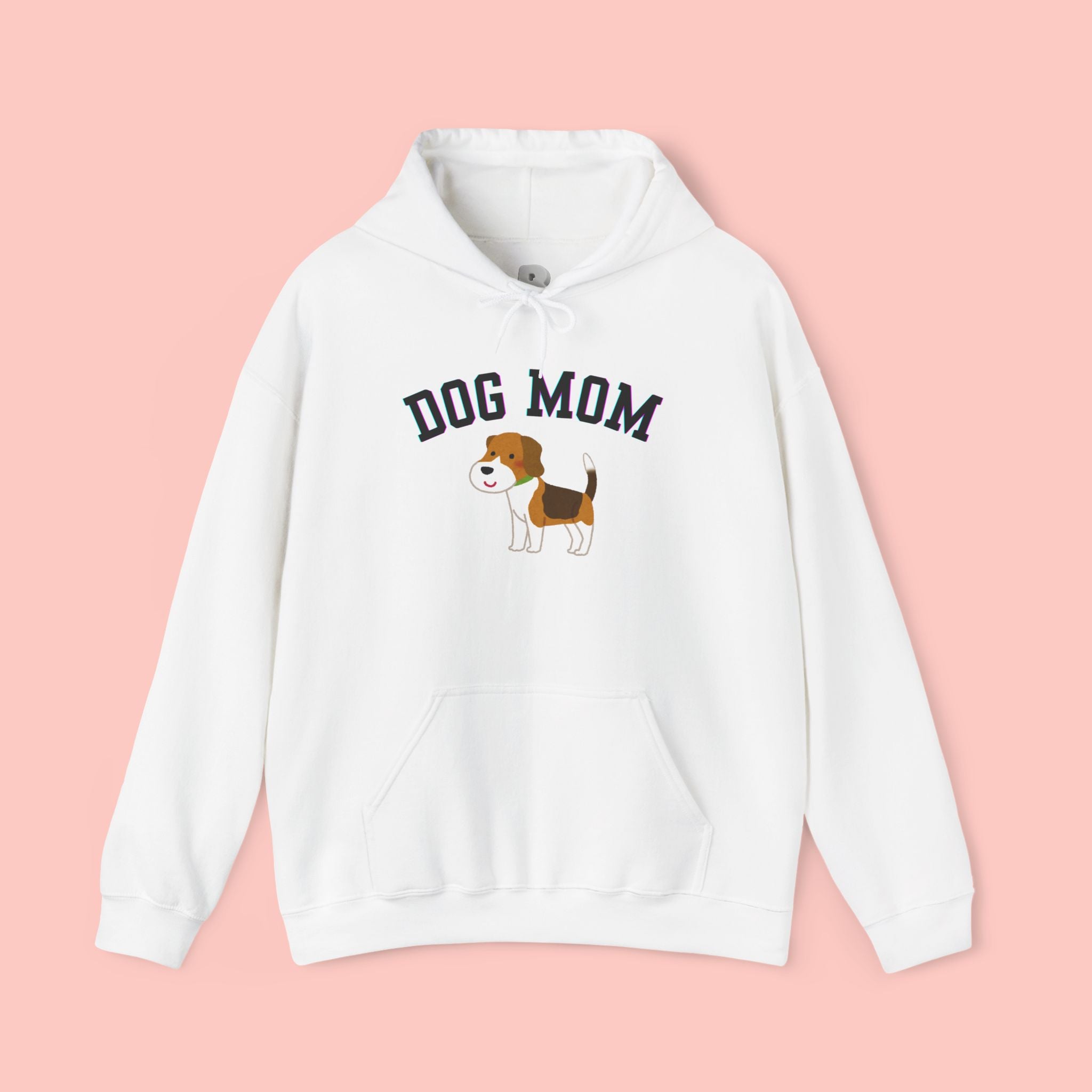 Dog Mom Hoodie — Cute Beagle Graphic Sweatshirt for Pet Lovers