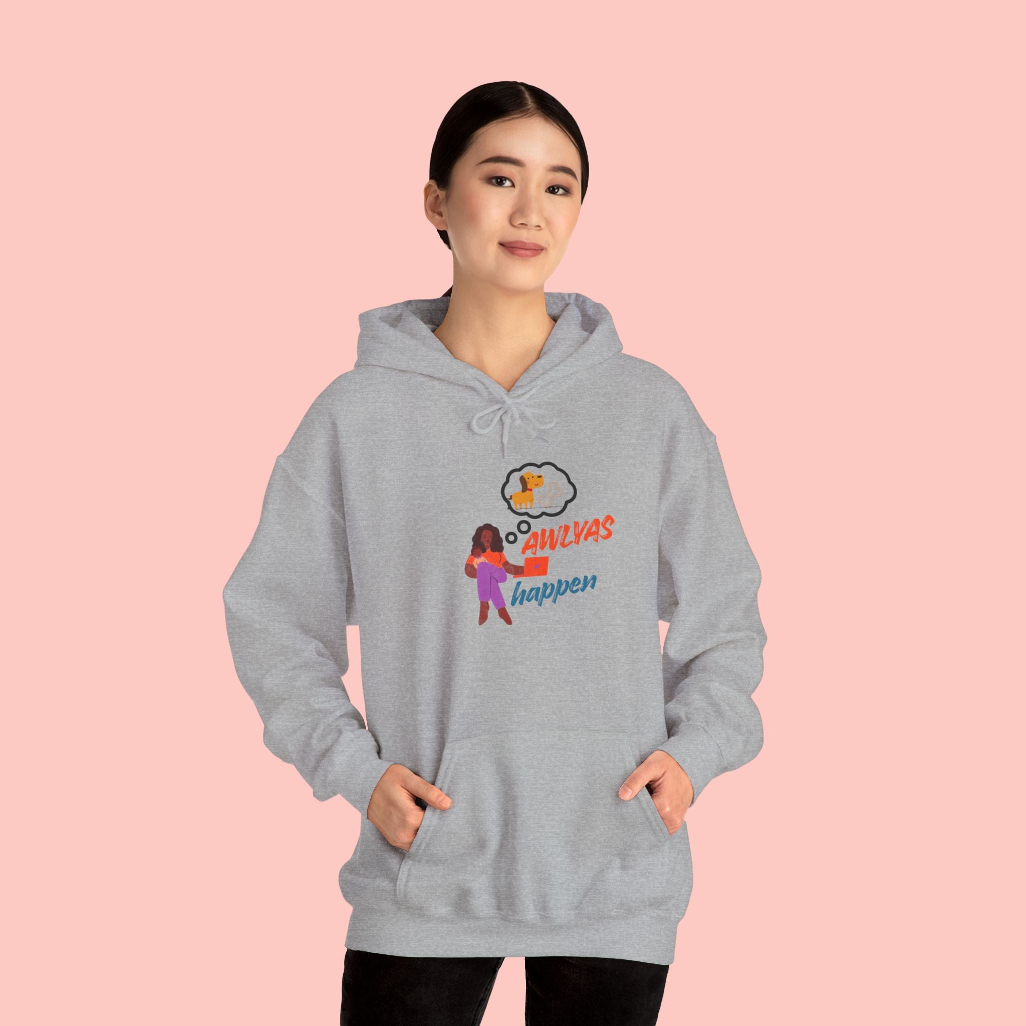 Hoodie — "Always Happen" Empowerment Graphic Hoodie