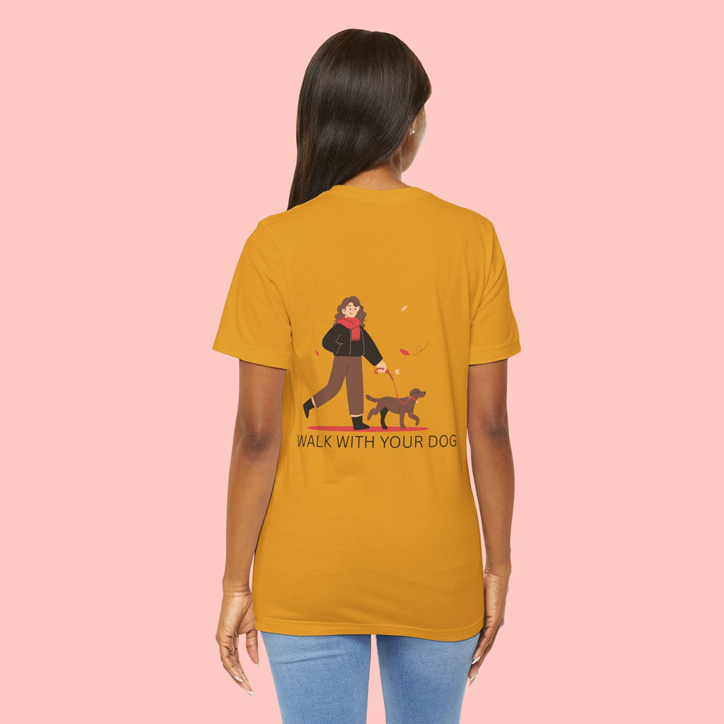Walk With Your Dog T‑Shirt — Cute Dog Walking Graphic Tee