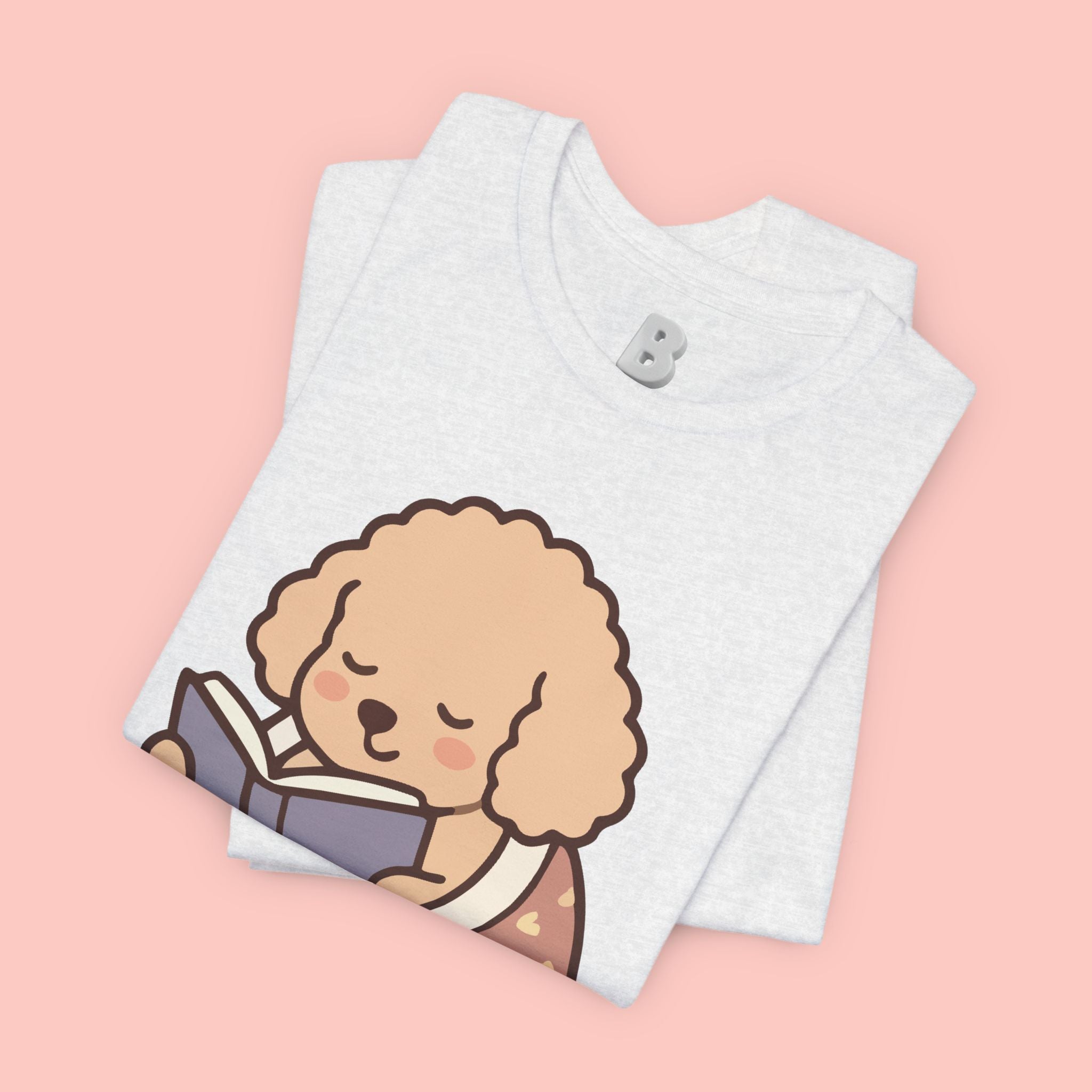 Paw Prints On My Soul T‑Shirt — Cute Reading Puppy Graphic Tee