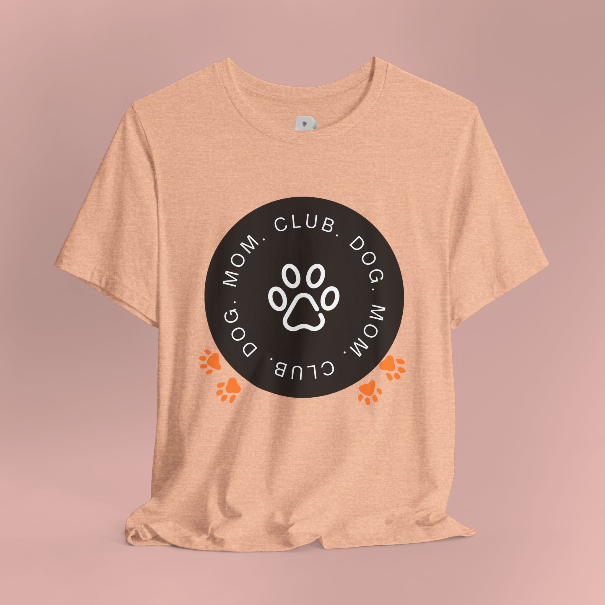 Dog Mom Club T-Shirt — Paw Print Graphic Tee for Pet Lovers