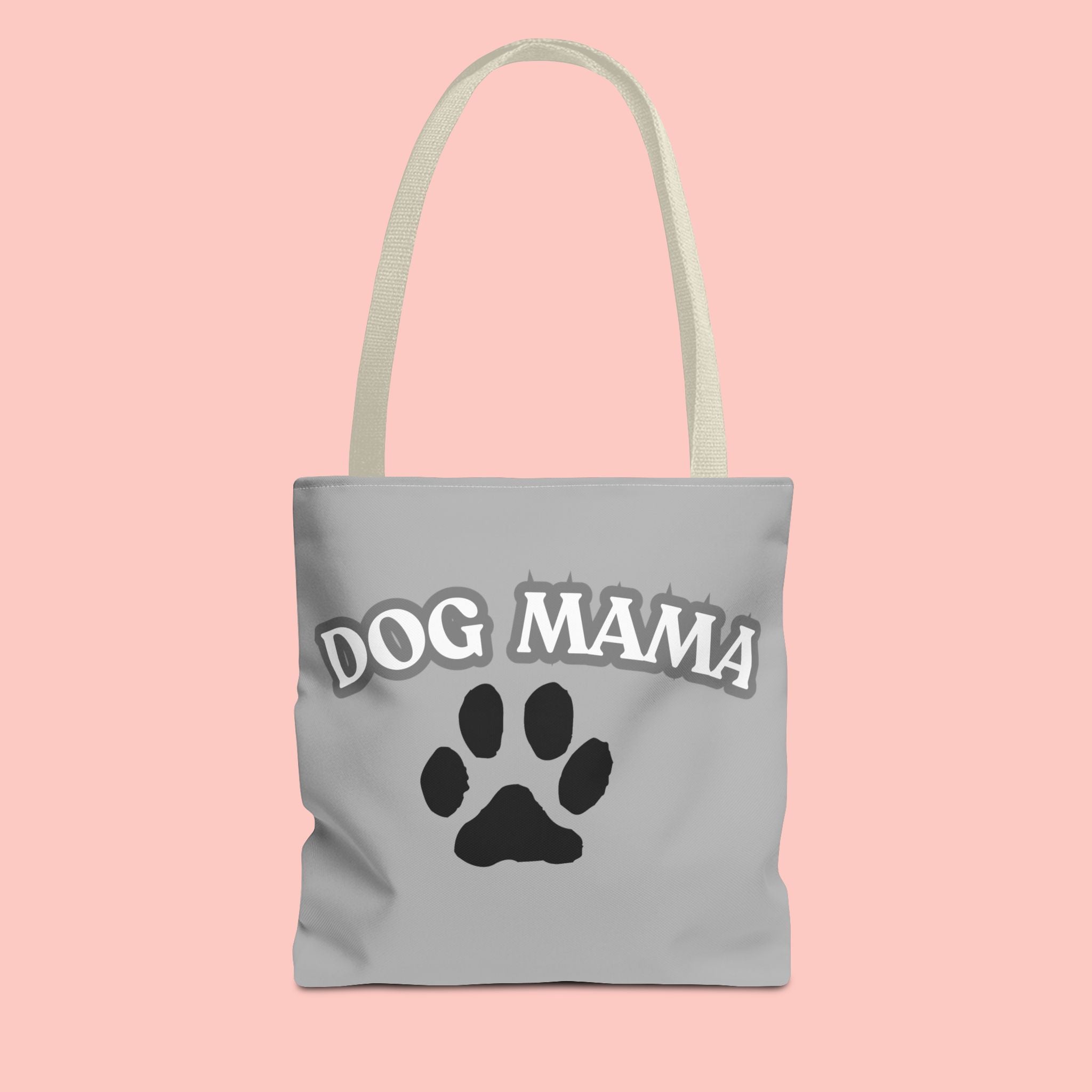 Dog Mama Paw Print Tote Bag – Cute Pet Lover Gift