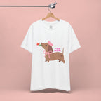 Mommy’s Dachshund Tee – Cute Dog with Rose “For Mom” Shirt