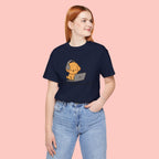 Zoom Meeting Approved Tee — Cute Puppy with Headset Laptop Graphic