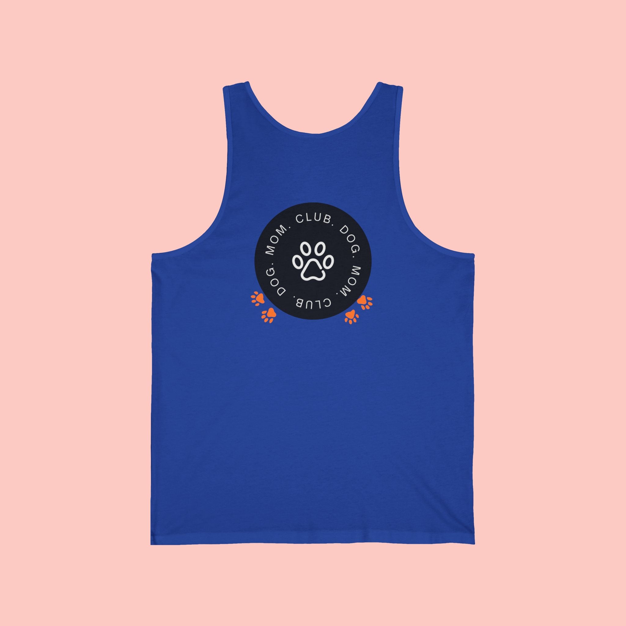 Dog Mom Club Tank Top — Paw Print Graphic Women’s Pet Lover Shirt