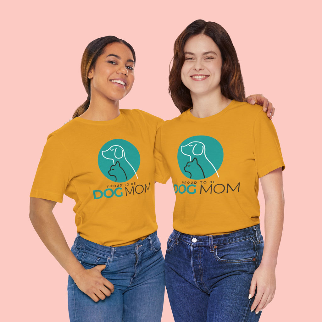 Dog Mom T-Shirt – "Proud to Be Dog Mom" Graphic Tee