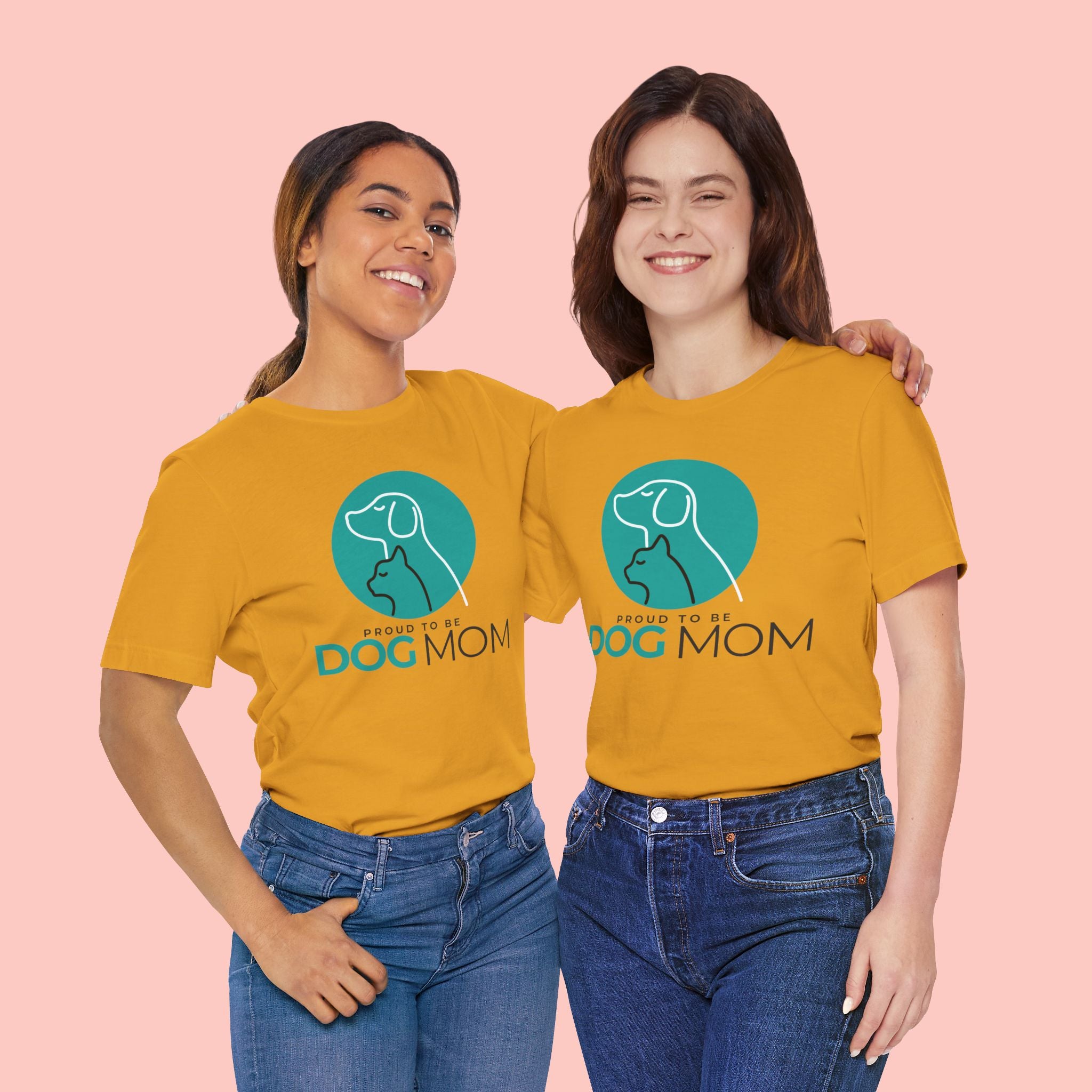 Dog Mom T-Shirt – "Proud to Be Dog Mom" Graphic Tee