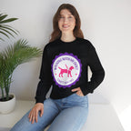 Dog Walking Sweatshirt — "Walking With My Dog Can't Say No" Graphic Crewneck