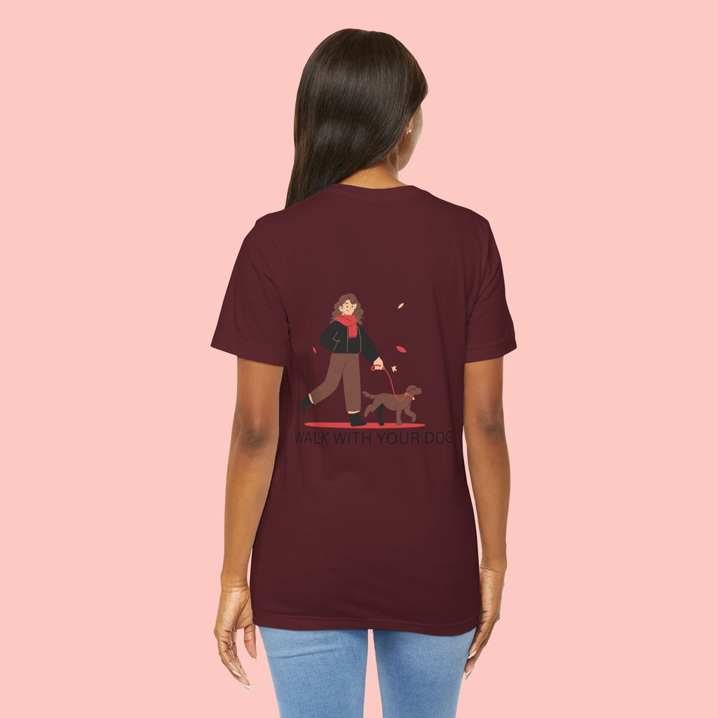 Walk With Your Dog T‑Shirt — Cute Dog Walking Graphic Tee