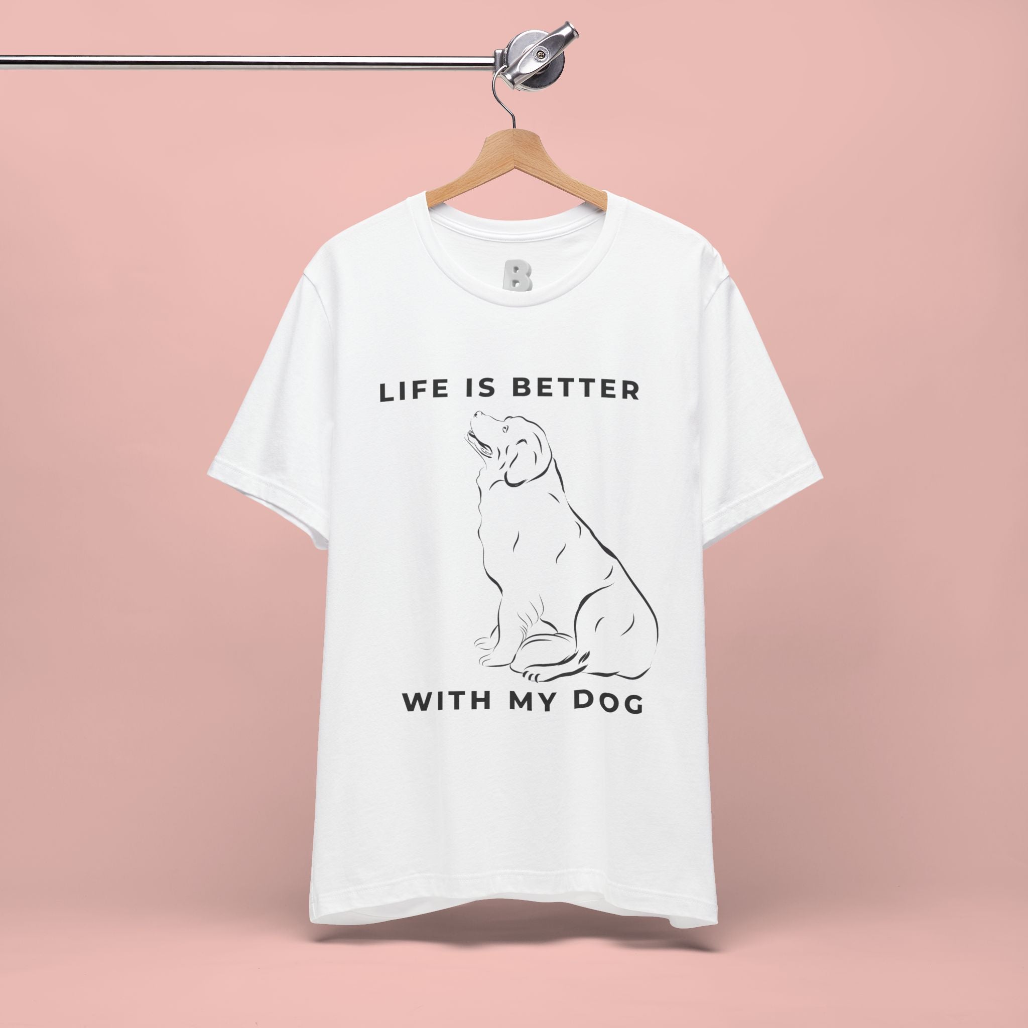 Dog Lover T-Shirt – “Life Is Better With My Dog” Graphic Tee