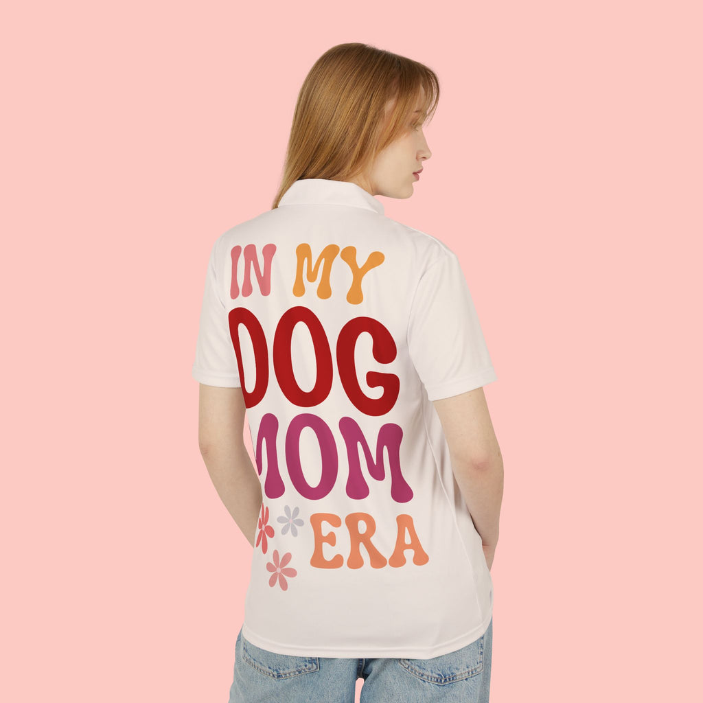 Dog Mom Polo Shirt - "In My Dog Mom Era" Embroidered Casual Polo