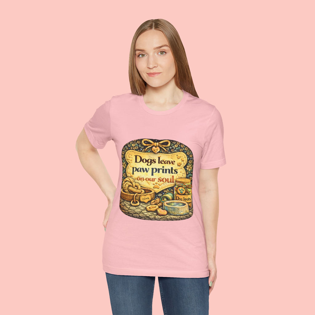 Dogs Leave Paw Prints Tee – Vintage Pet Lover T‑Shirt