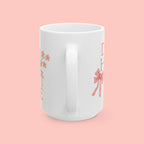 Ceramic Mug — “Dog Hair Don’t Care” Floral Coffee Mug