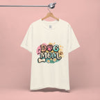 Dog Mom T-Shirt — Colorful Paw Print Graphic Tee for Pet Lovers