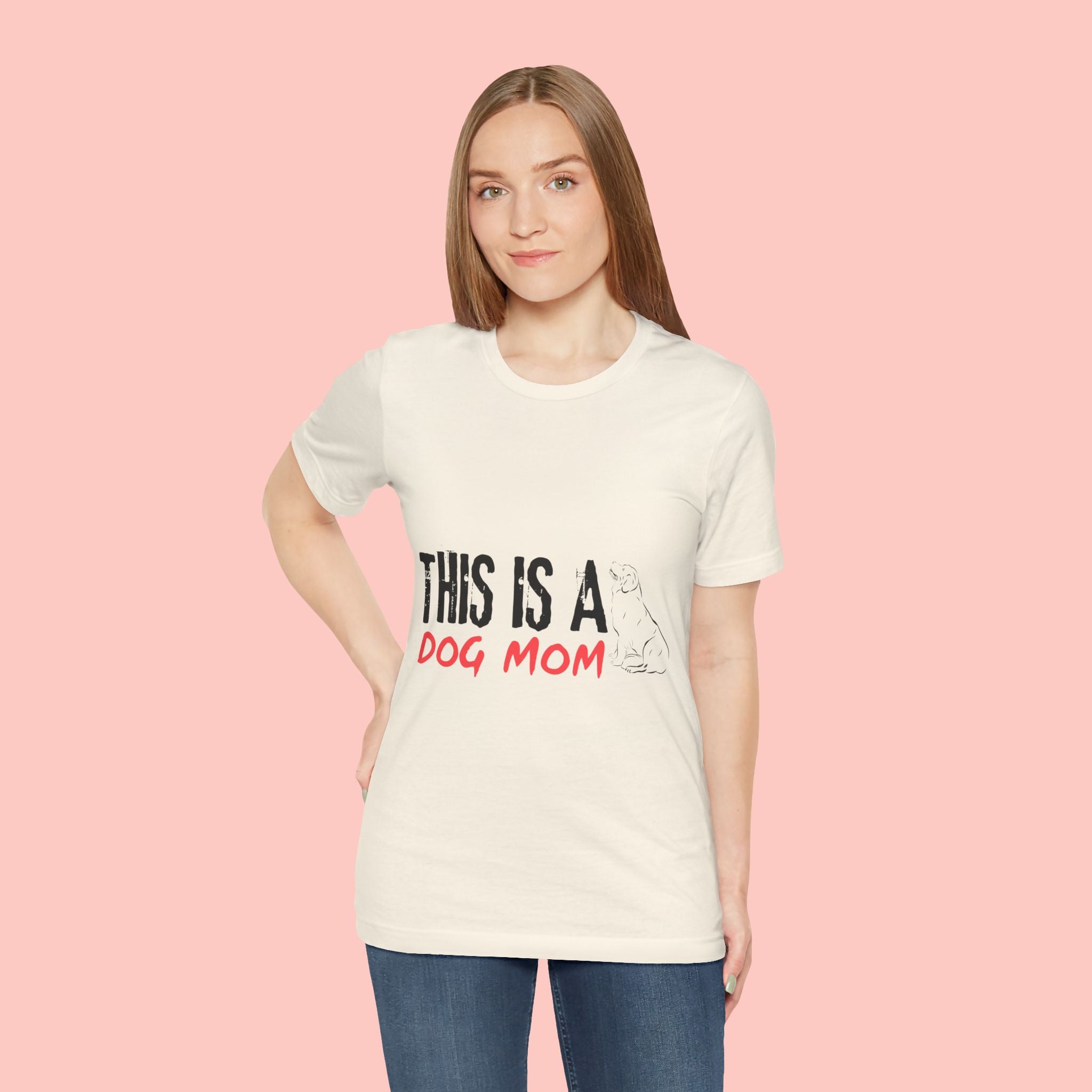 Dog Mom T-Shirt – "This Is A Dog Mom" Graphic Tee