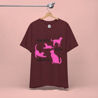 Paws Over People Tee — Pink Cats & Dogs Graphic T-Shirt