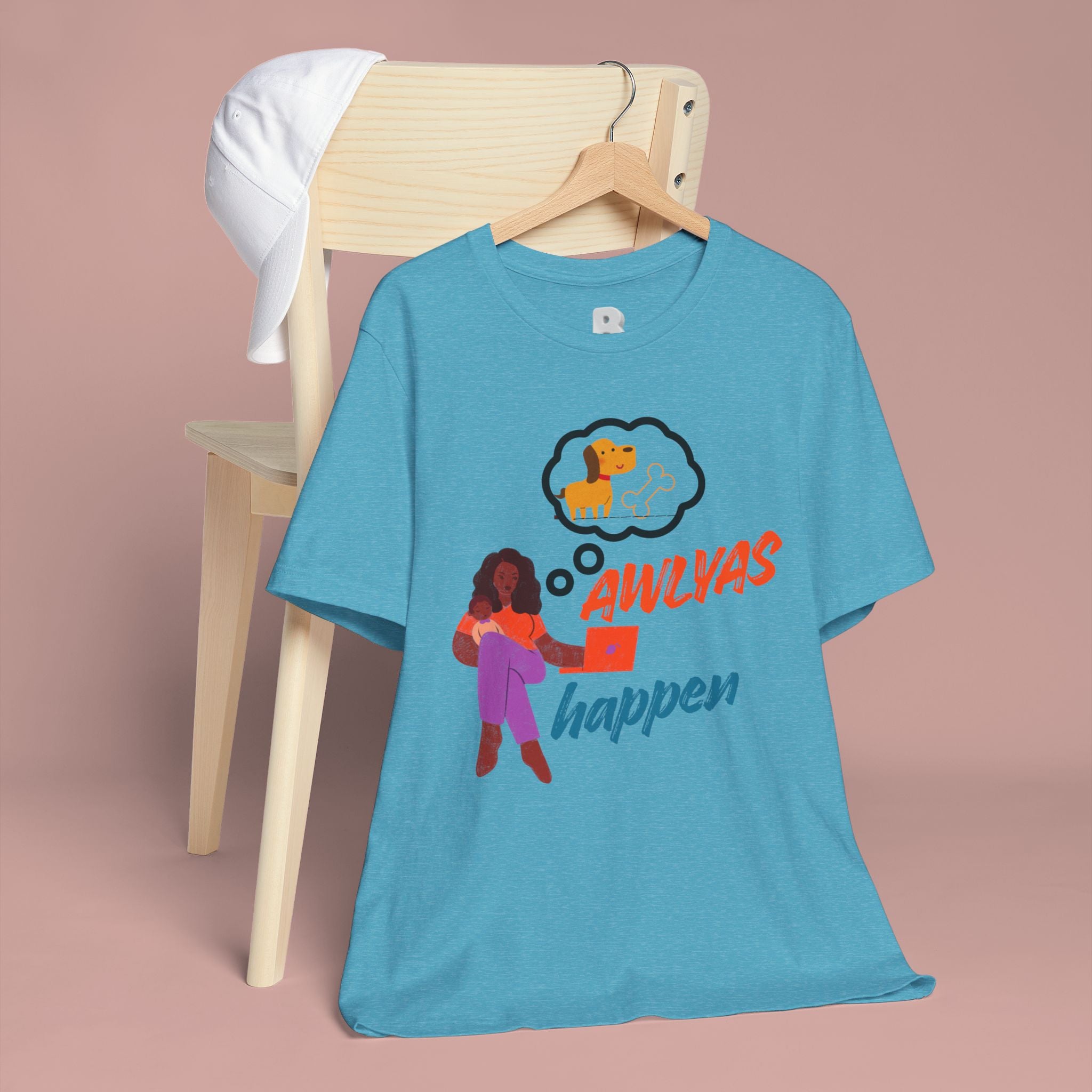 T‑Shirt — Always Happen Funny Dog Thought Bubble Graphic Tee