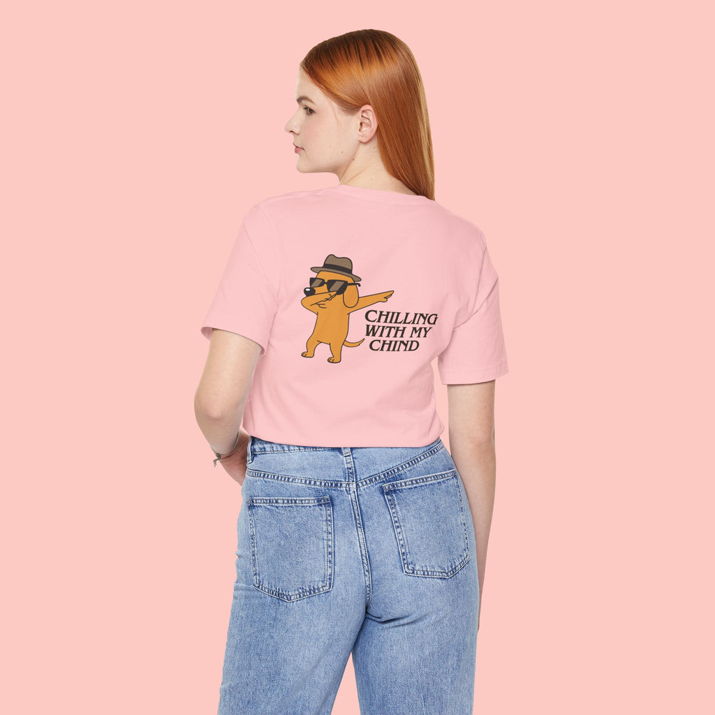 Chilling With My Chind Tee — Funny Dab Cat Graphic T-Shirt