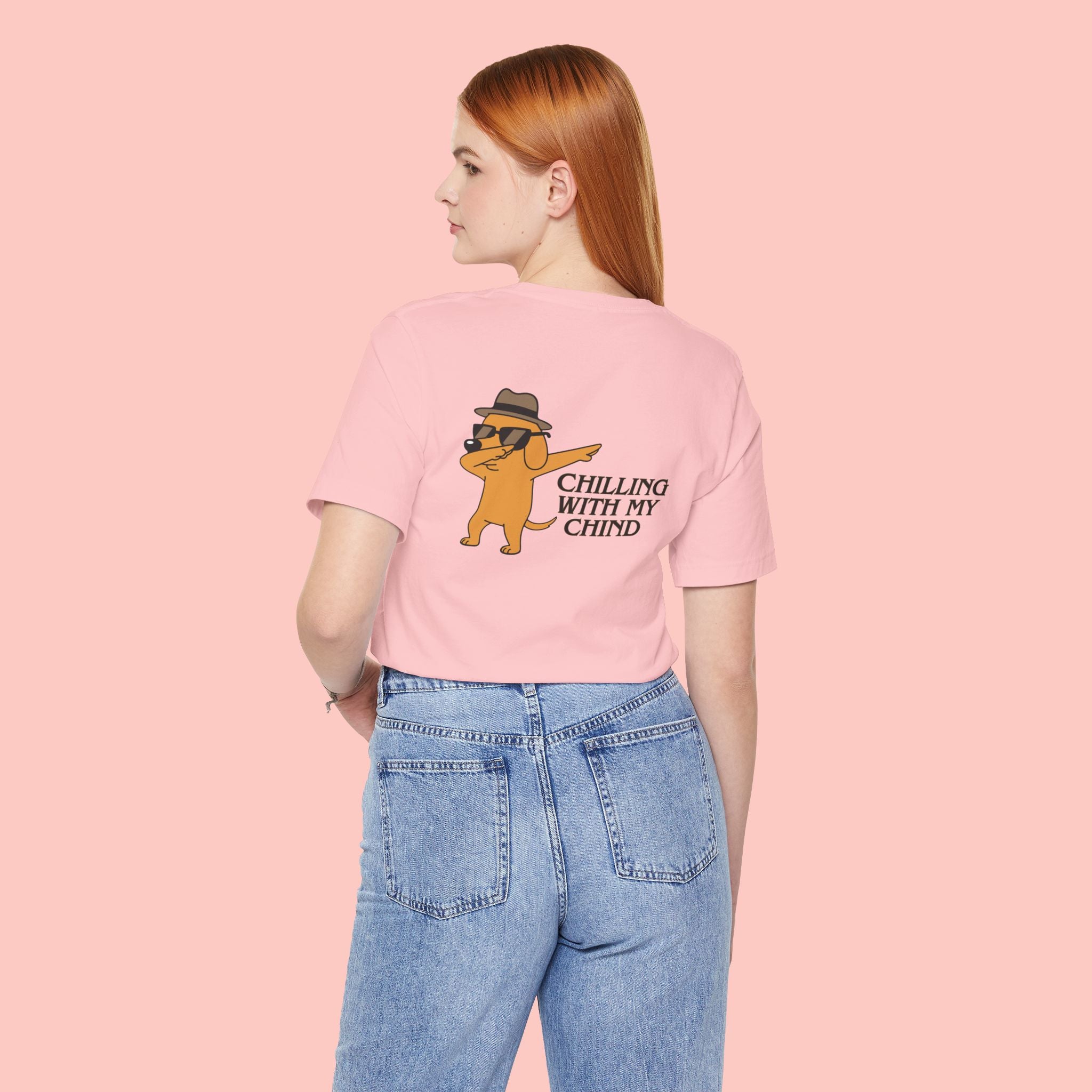 Chilling With My Chind Tee — Funny Dab Cat Graphic T-Shirt