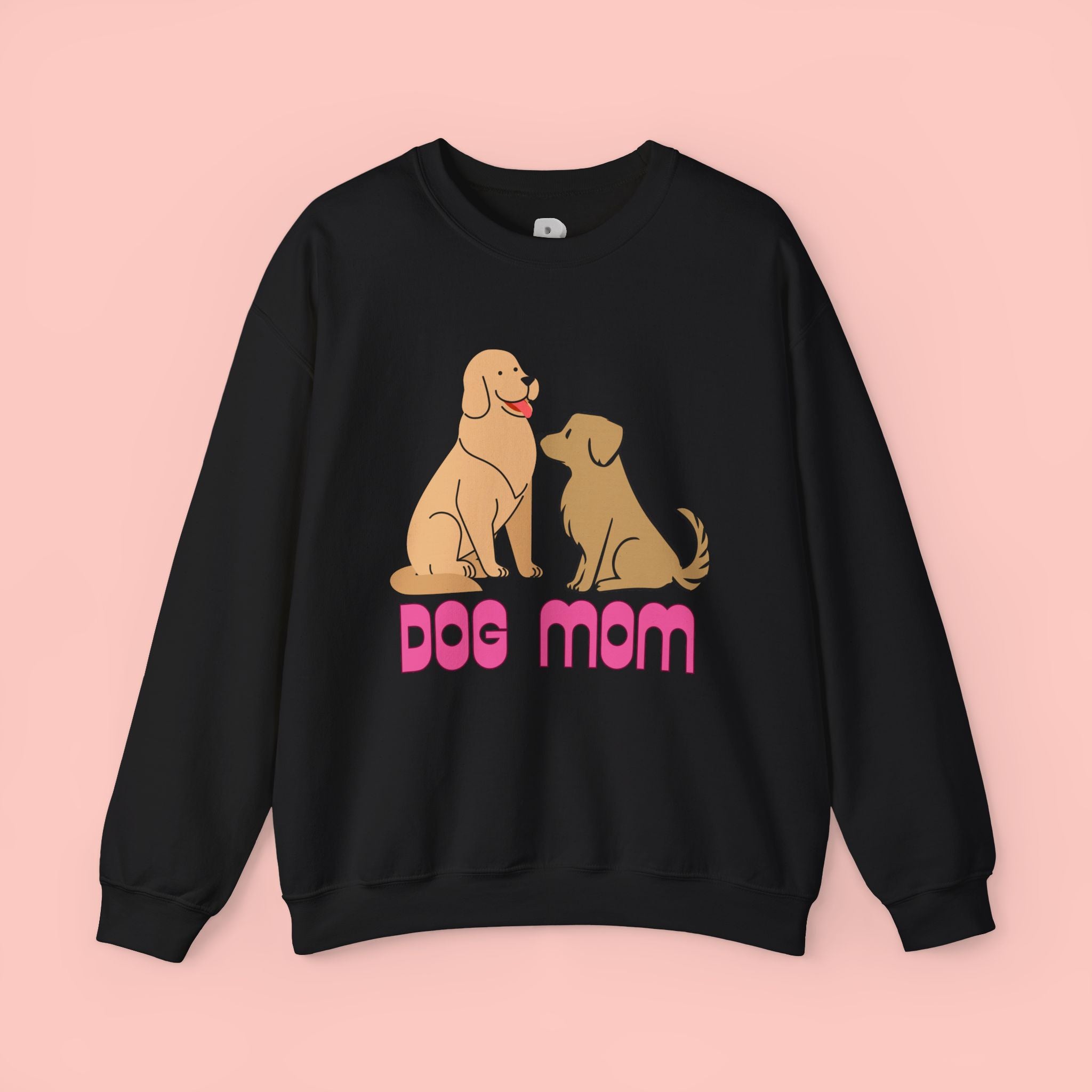 Dog Mom Sweatshirt — Cute Cartoon Dogs "Dog Mom" Crewneck