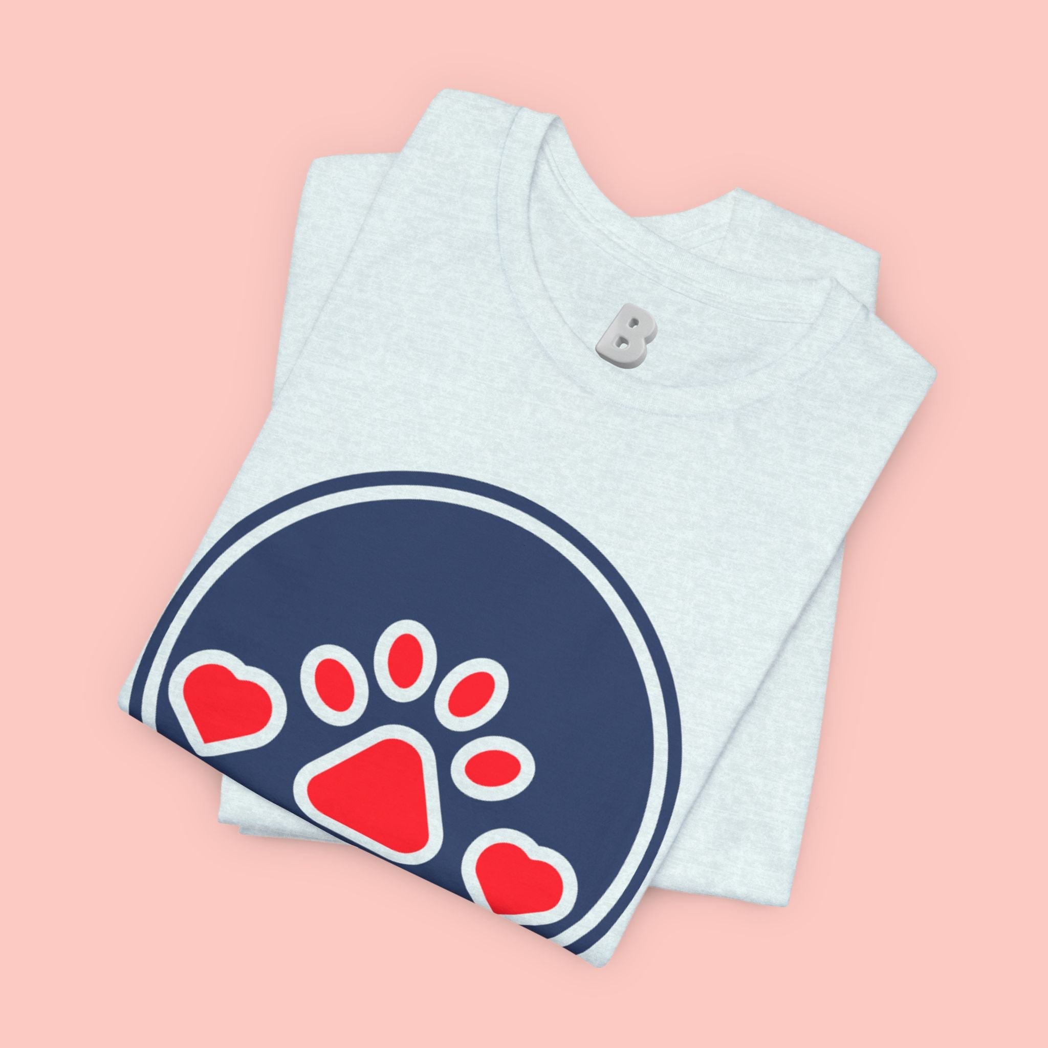 Dog Mama T-Shirt — Cute Paw & Heart Graphic Tee for Dog Lovers