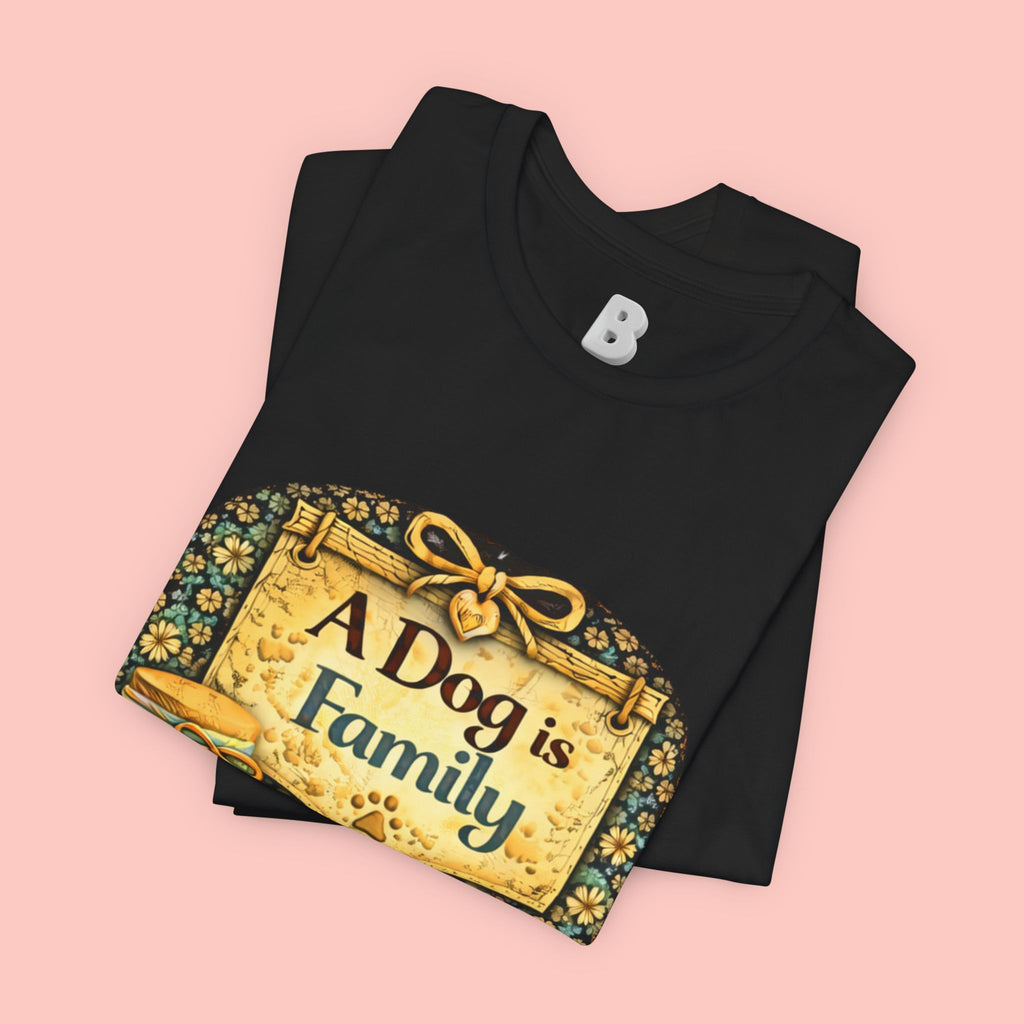 A Dog Is Family T-Shirt - Vintage Pet Lover Tee