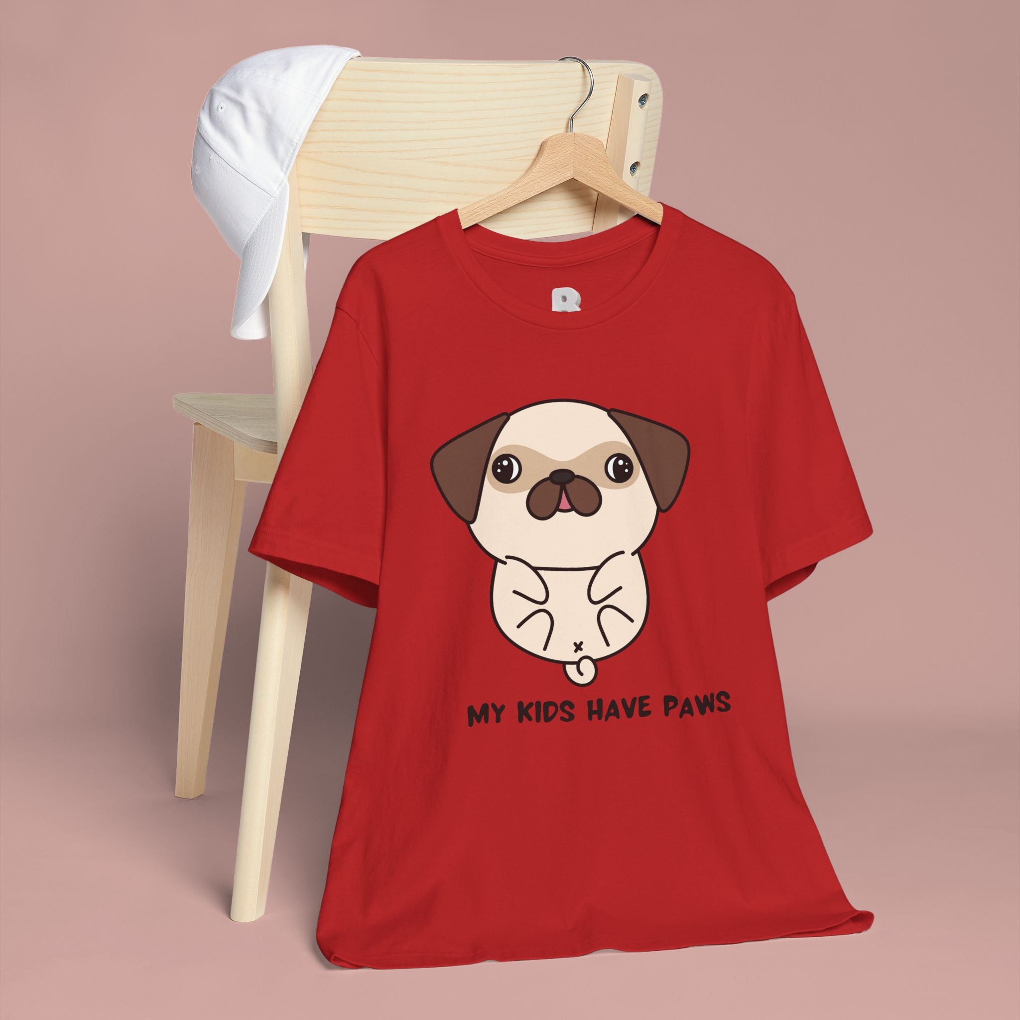 Pug 'My Kids Have Paws' T-Shirt