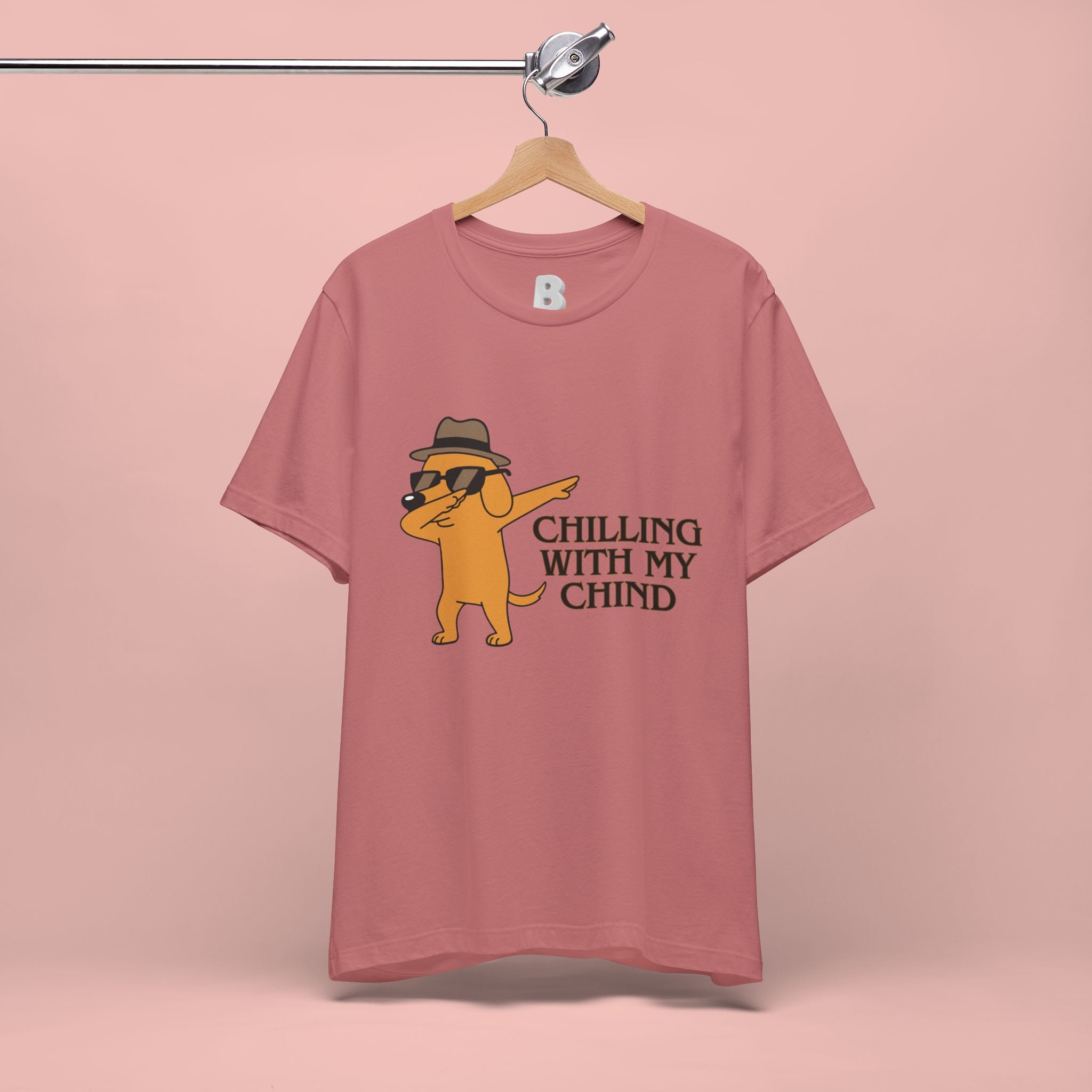 Chilling With My Chind T-Shirt — Funny Dabbing Cat Graphic Tee