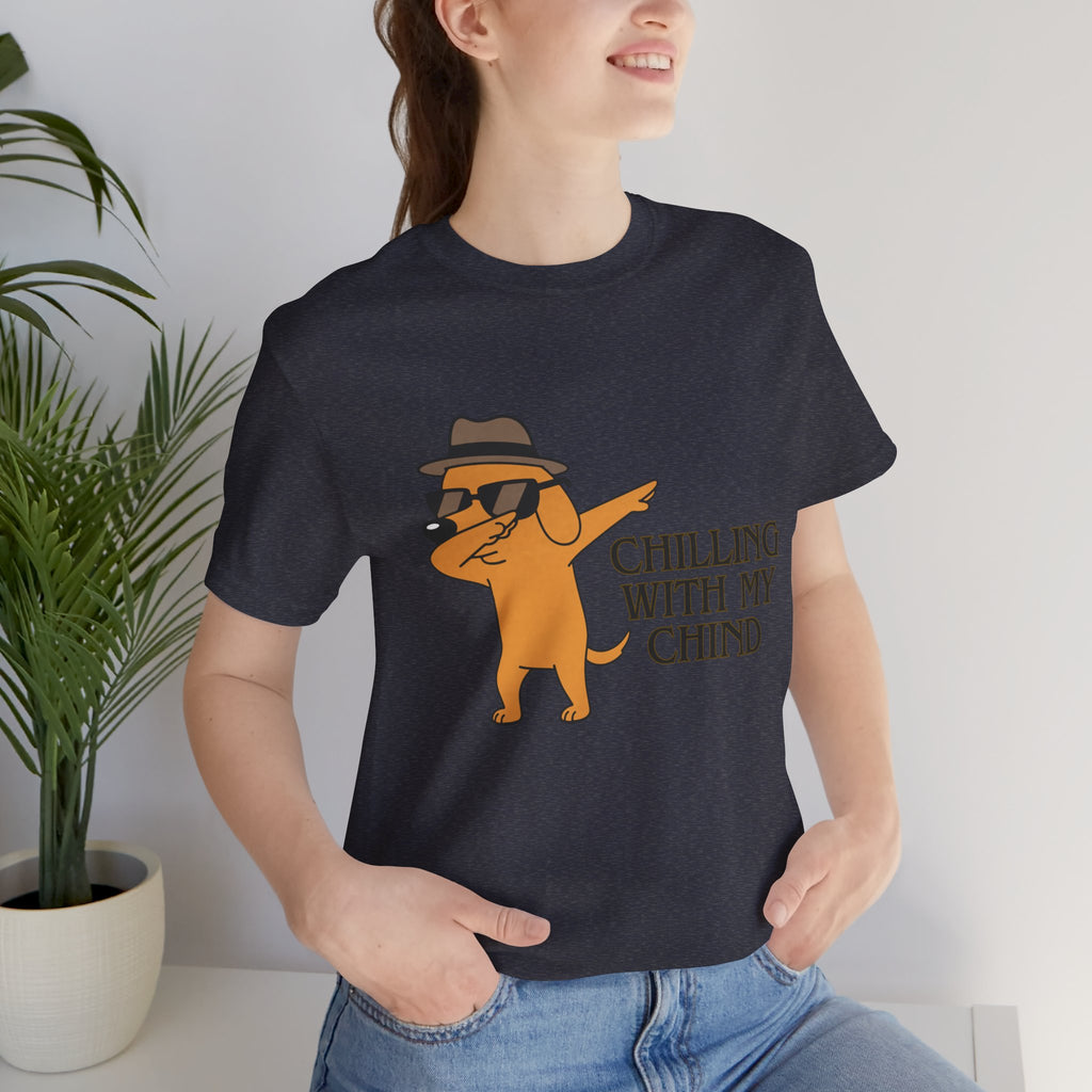 Chilling With My Chind T-Shirt — Funny Dabbing Cat Graphic Tee