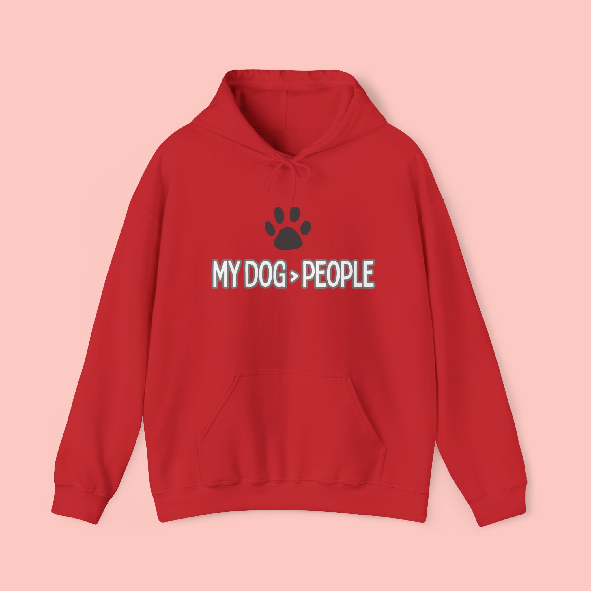 My Dog People Hoodie — Paw Print Graphic Dog Lover Sweatshirt